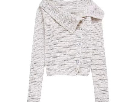 Asymmetrical Knit Cardigan Sweater Online Sale