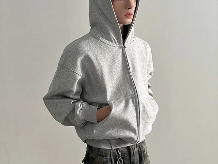 Zip-up Hoodie with Pockets Online Sale