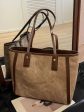 Canvas Leather Trim Tote Bag Online