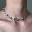 Twisted Geometric Pattern Choker Necklace Hot on Sale