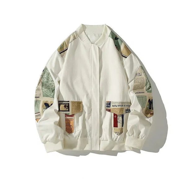 Vintage Patchwork Bomber Jacket Hot on Sale