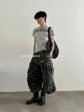 Washed Camouflage Pleated Cargo Pants Online Hot Sale