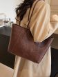 Vintage Large Leather Tote Bag on Sale