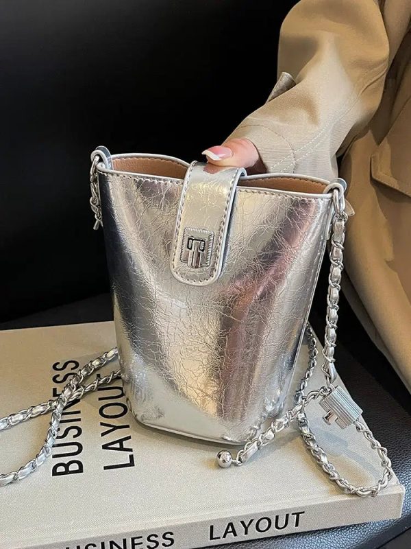 Chain Strap Bucket Bag For Cheap