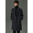 Wool Overcoat with Button Closure Online Hot Sale