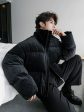 Suede High Collar Padded Cotton Jacket Cheap