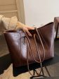 Vintage Large Leather Tote Bag on Sale