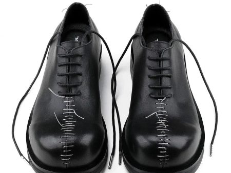 Casual Leather Lace-Up Shoes Online Sale