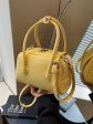 Adjustable Strap Textured Handbag Fashion