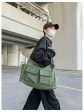 Utility Pockets Casual Canvas Shoulder Bag Hot on Sale