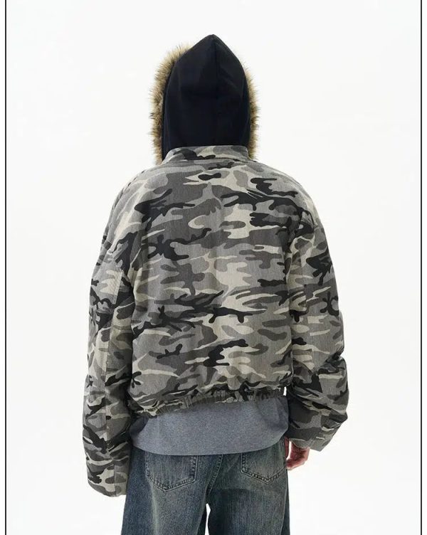 Camouflage Hooded Jacket Cheap