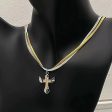 Winged Cross Pendant Necklace Fashion