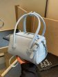 Adjustable Strap Textured Handbag Fashion