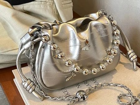 Beaded Chain Strap Crossbody Bag on Sale