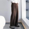 Velvet Wide-Leg Casual Pants Online Sale