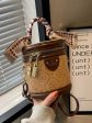 Zipper Closure Embossed Bucket Handbag Sale