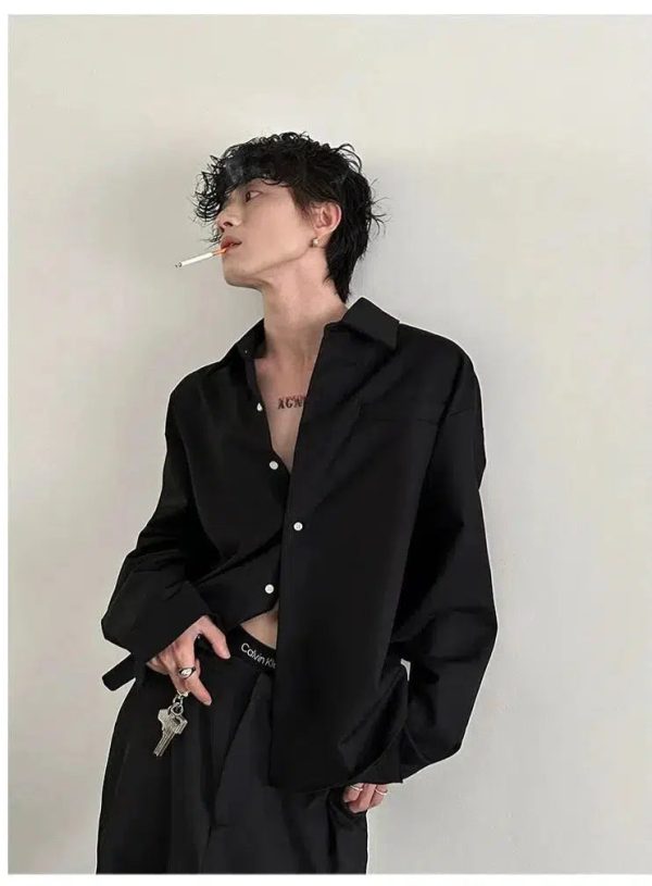 Advanced Drape Long-Sleeved Shirt Fashion