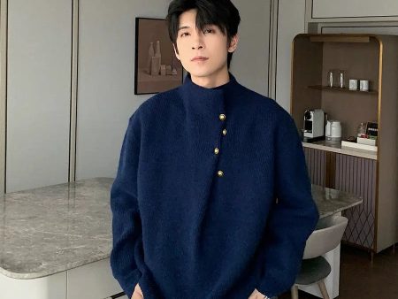 Button-Up Knit Sweater Online Sale