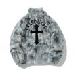 Tie-Dye Furry Quilted Plush Jacket Hot on Sale