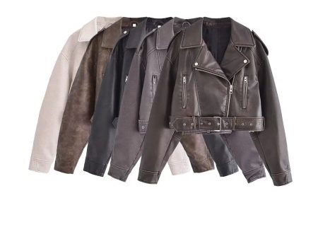 Biker Style Leather Jacket Sale