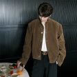 Suede Button-Up Jacket on Sale