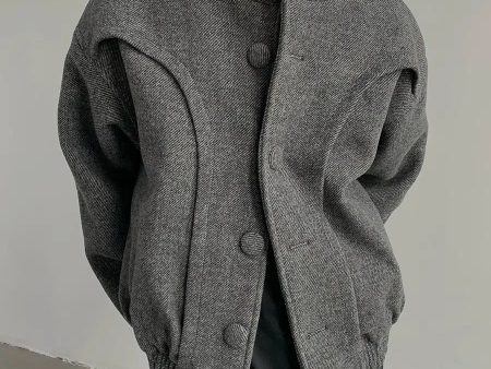 Thickened Wool High-Collar Jacket Online Sale