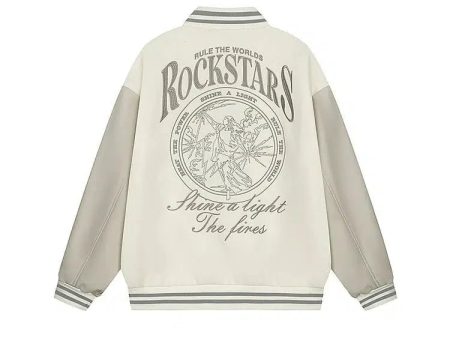 Vintage Rockstars Graphic Bomber Jacket Online now