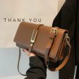 Buckle Leather Crossbody Square Bag on Sale