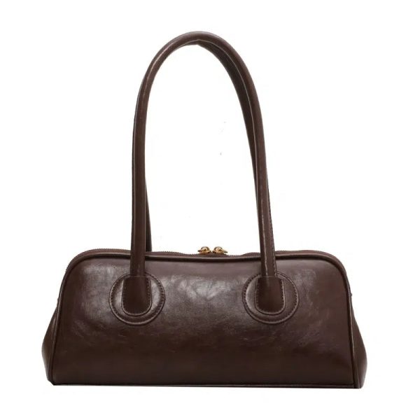 Twin Handles Leather Shoulder Bag Online Hot Sale