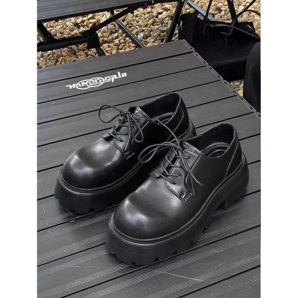 Thick Bottom Heightened Leather Shoes Online