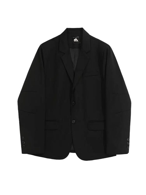 Black Relaxed Fit Blazer Cheap