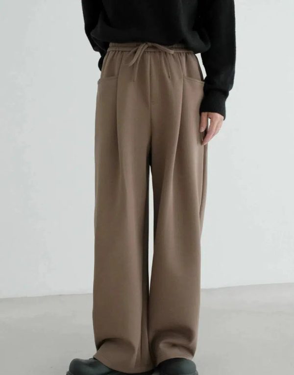 Wide-Leg Drawstring Sweatpants For Discount