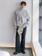 Bird Floral Design Turtleneck Knitwear For Cheap