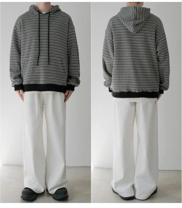 Casual Striped Hoodie Supply