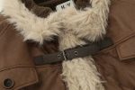 Suede Stand-Collar Cotton Fur Jackets Sale