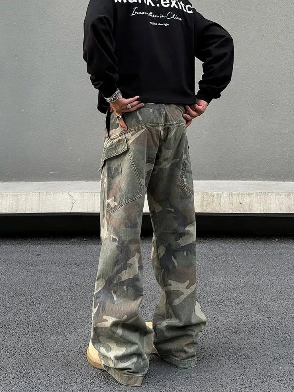 Camouflage Cargo Multi-pocket Pants Sale