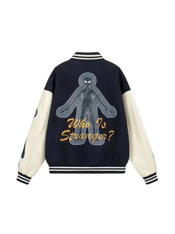 Vintage Graphic Varsity Jacket on Sale