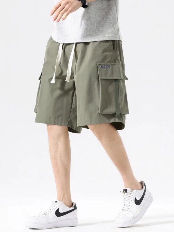 Casual Loose Drawstring Cargo Shorts Hot on Sale