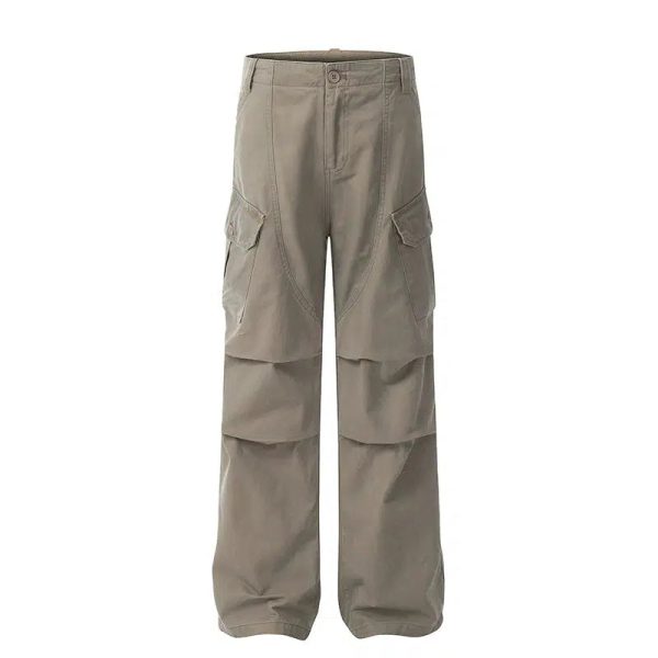 Vintage Straight-leg Cargo Pants For Cheap