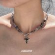 Beaded Cross Pendant Necklace For Sale