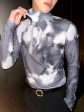 Tie-Dye Turtleneck Pullover Supply