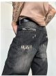 Washed Slim Fit Straight Leg Jeans Discount