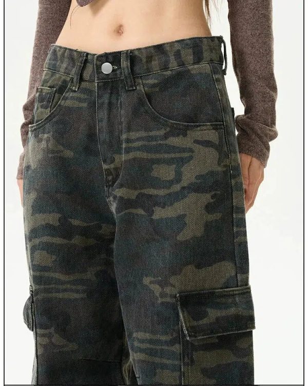 Cargo Pants with Camo Pattern Cheap