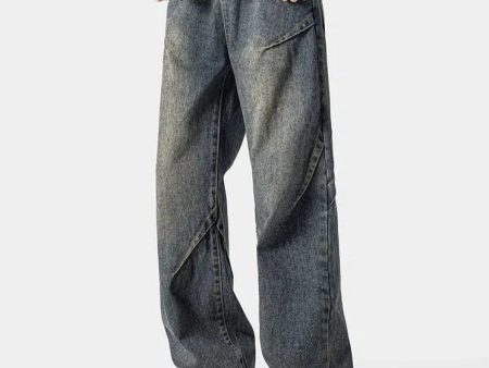 Stylish Wide-Leg Denim Pants Sale