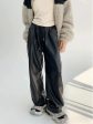 Casual Faux Leather Wide-Leg Pants Online