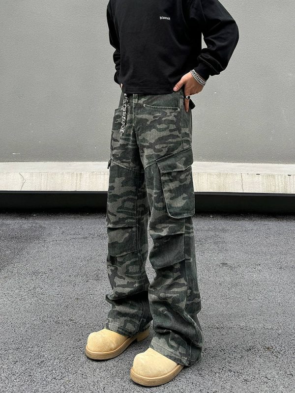 Camouflage Cargo Pocket Pants Supply