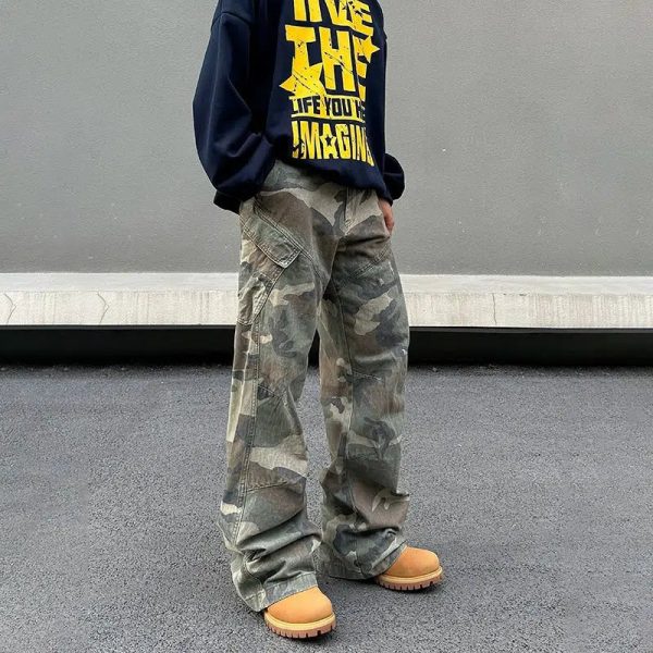 Camouflage Cargo Casual Pants Online now