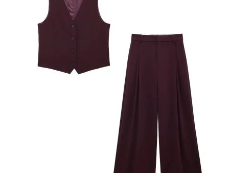 Two-Piece Vest and Pants Fashion Suit Online now