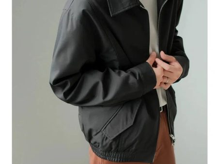 Black Lightweight Zip Jacket For Cheap