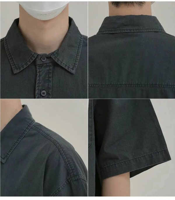 Breathable Washed Denim T-Shirt Sale